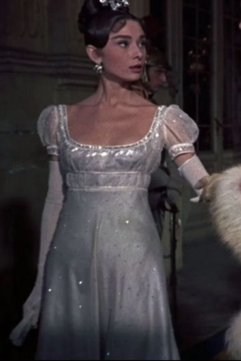 Audrey Hepburn Inspired White Dress War And Peace