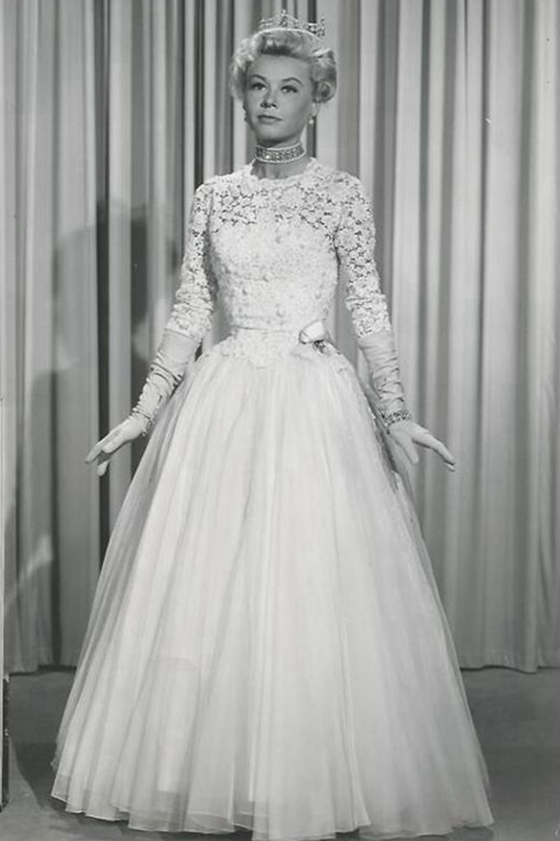 Vera Ellen White Lace Tulle Dress 'It's A Lovely Day Today' Dance in Movie 'Call Me Madam'