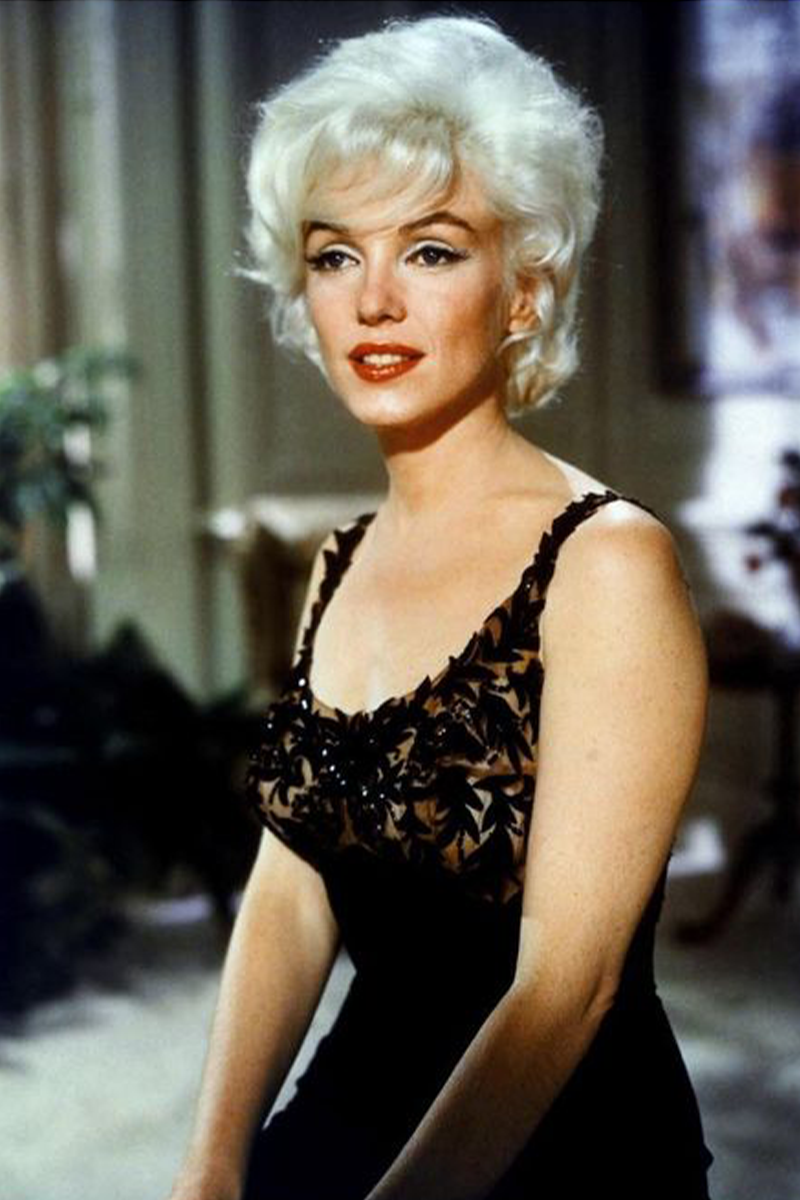 Marilyn Monroe Inspired Short Black Lace 1950s Cocktail Party Dress