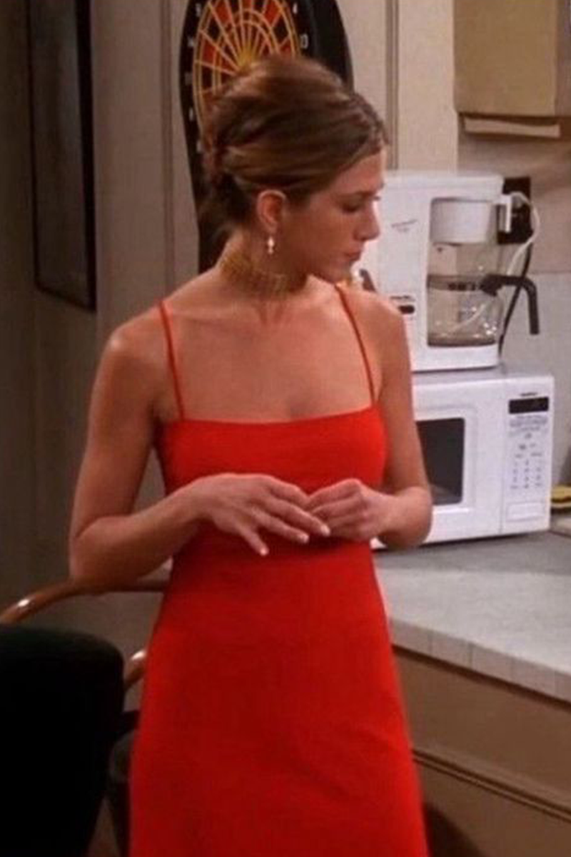 Rachel Green Red Dress in Friends