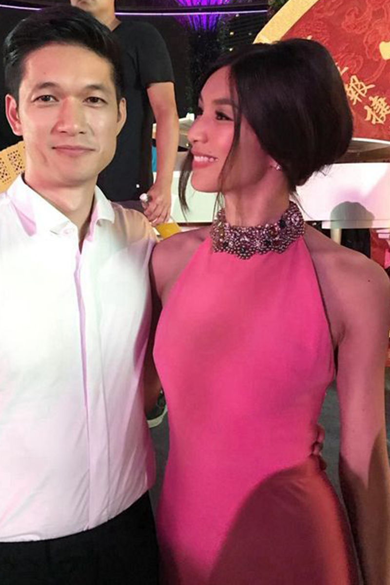 Gemma Chan Pink Formal Prom Celebrity Dress Crazy Rich Asians