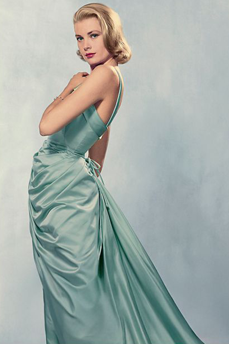 Emerald Reverie – Mint Satin Double-Strap Fitted Gown with Draped Bodice