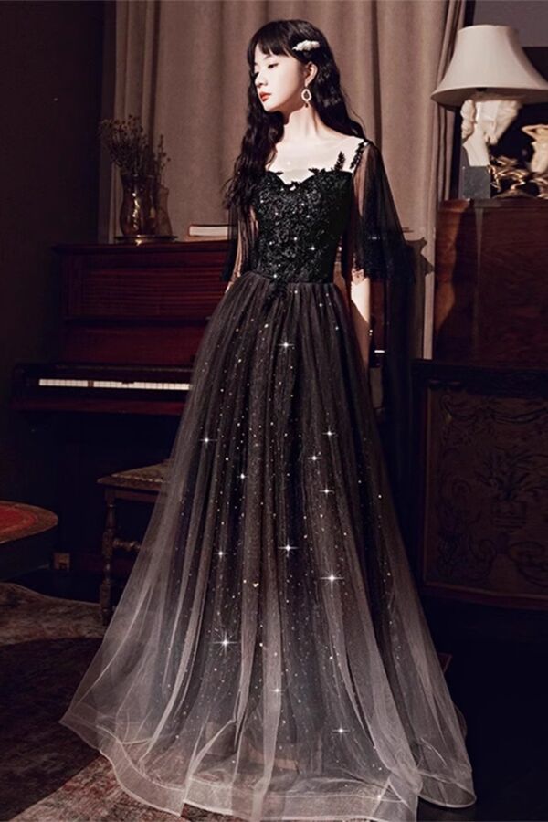 Midnight Sonata – Sparkling Black Gown