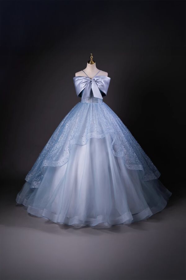 Frozen Dream – Shimmering Blue Princess Dress