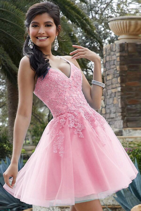 Petal Dream – Pink Embroidered Dress