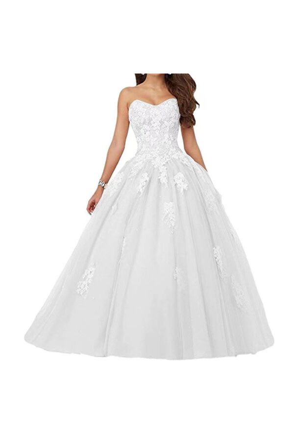 Angelic Bloom — Lace-Cascade Princess Dress