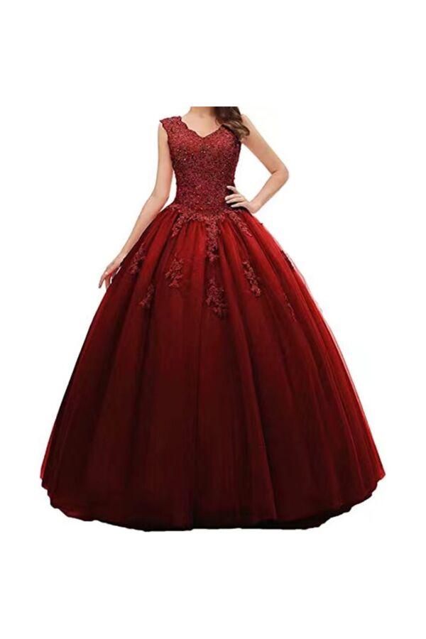 Princess Prom Dress – Sparkly Bodice, Floor-Length Ball Silhouette