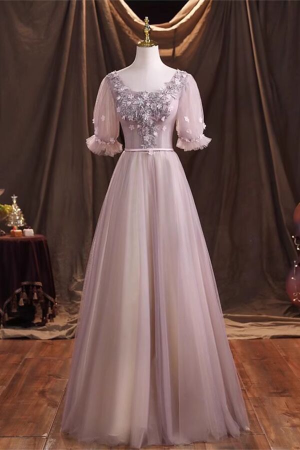 Moonlight Bloom – Romantic Lavender Dress