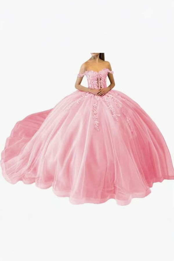 Sweet Blossom – Off-Shoulder Princess Dress