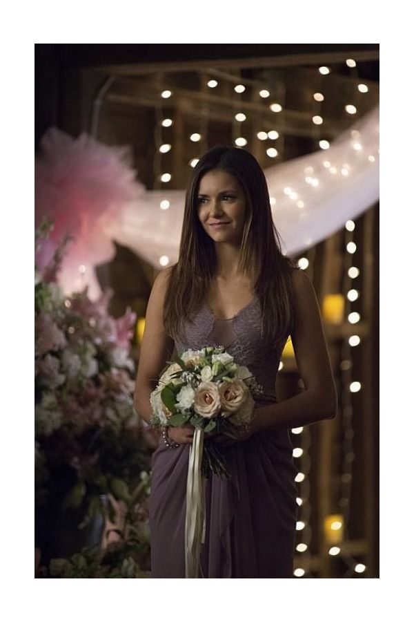 Elena Gilbert Inspired Lavender Lace Chiffon Formal Dress The Vampire Diaries