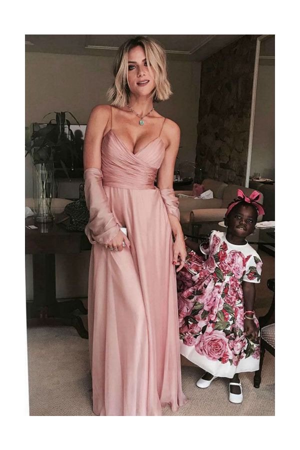 Soft Romance – Gio Ewbank Pink Chiffon Bridesmaid Gown