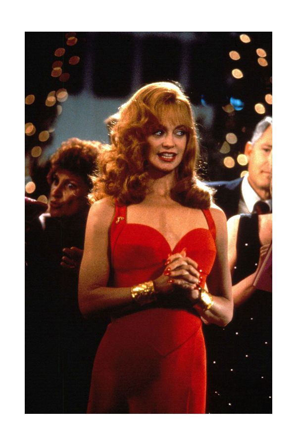 Goldie Hawn Red Sweetheart Strap Dress “Death Becomes Her”