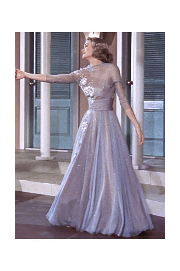 Grace Kelly Lilac Dancing Dress in 1950s Movie High Society