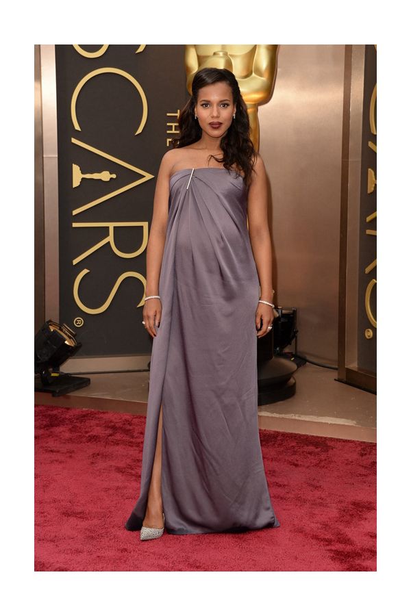 Kerry Washington Maternity Celebrity Dress Oscars 2014
