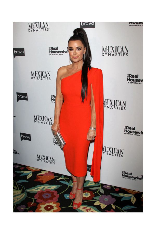 Kyle Richards Inspired Orange Cocktail Party Celebrity Dress Real Housewives Party 2019