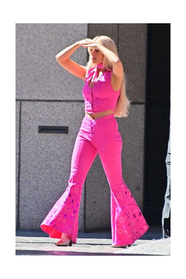 Margot Robbie Inspired Fuchsia Pink Pants Barbie Costume