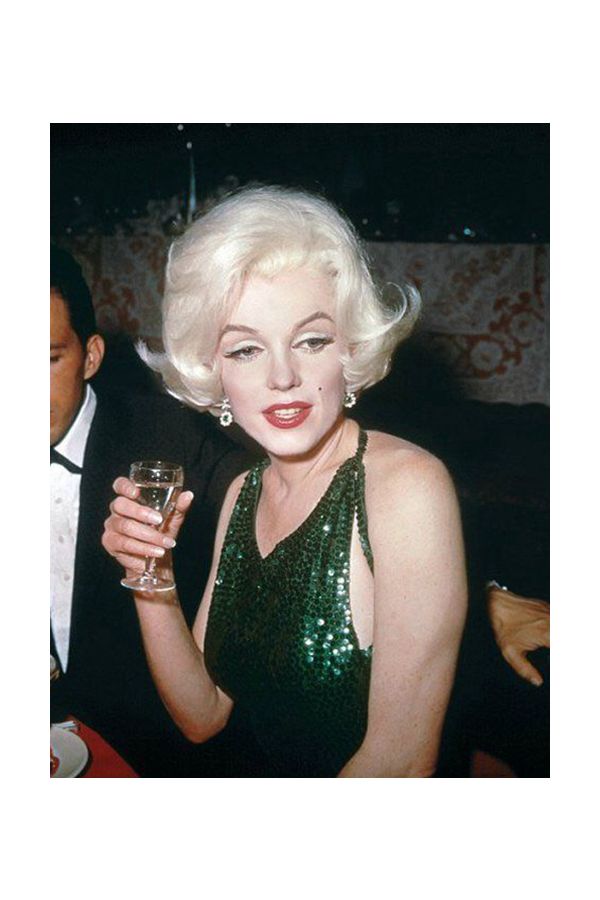 Marilyn Monroe Inspired Green Sequin Evening Dress Golden Globes 1962
