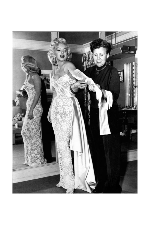 Marilyn Monroe White Lace Formal Evening Dress How To Marry A Millionaire Premiere