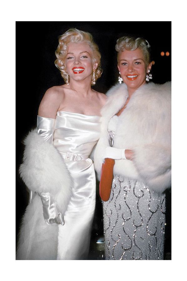 Marilyn Monroe White Strapless Satin Dress "Call Me Madam" Premiere