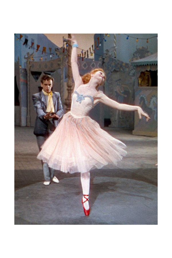 Moira Shearer Champagne Tulle Dress in 1950s Movie 鈥楾he Red Shoes' Costume 