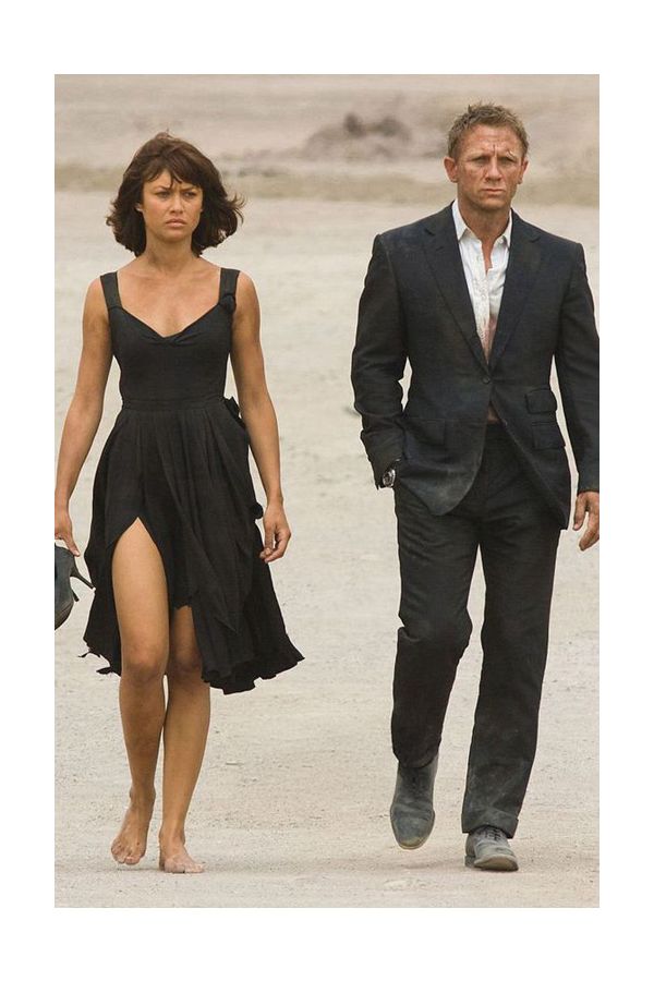Olga Kurylenko Black Dress Quantum of Solace James Bond Movie