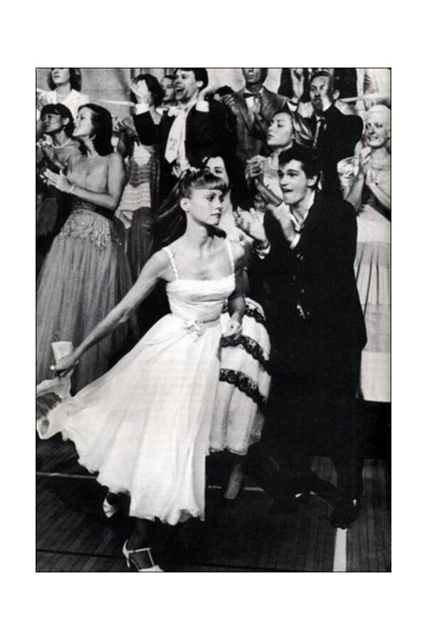 Olivia Newton-John Sandy Olsson Yellow Dance Dress in Movie Grease