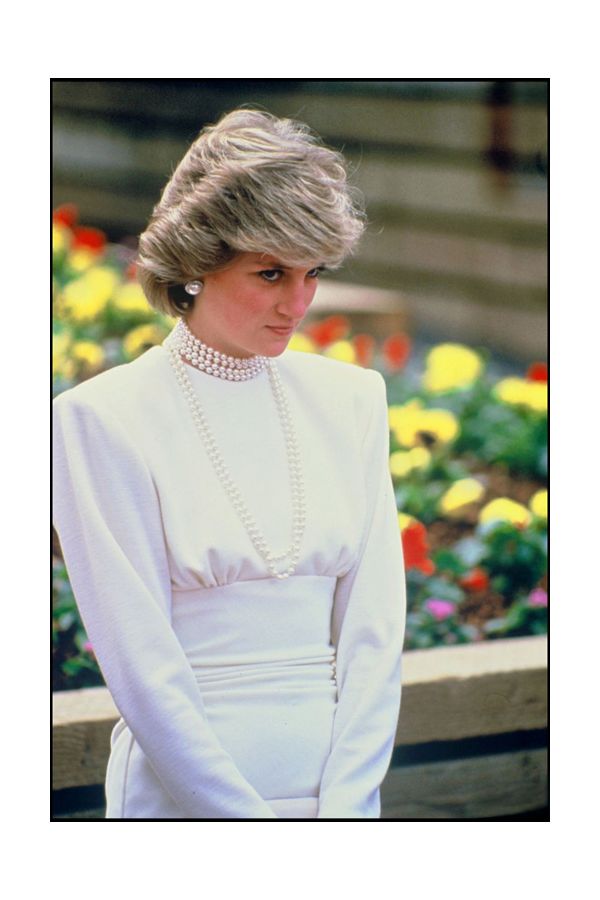 Princess Diana Inspired White Knee-length Dress Canada 1986