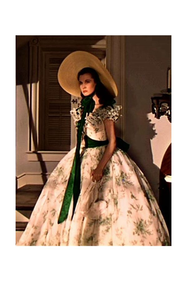 Scarlett O'Hara Vivien Leigh BBQ Dress Gone With The Wind 1930s Movie Costume
