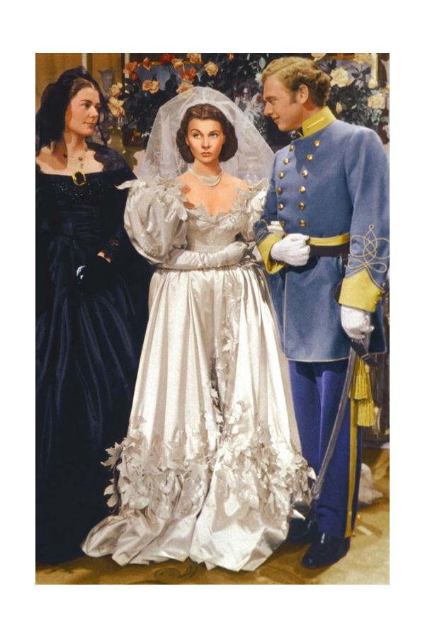 Scarlett O'hara Vivien Leigh Inspired 1930s Wedding Dress Gone With The Wind