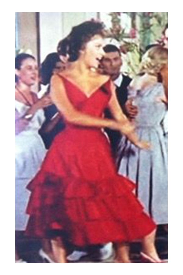 Sophia Loren Dancing Red Dress in Movie "Mambo Italiano"