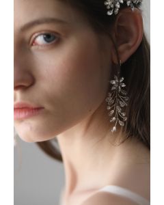 Crystal Cascade Drop Earrings for Evening Gowns