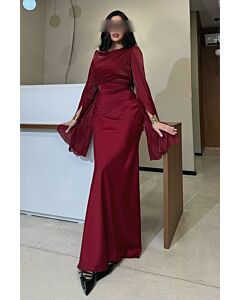 Crimson Elegance Gown