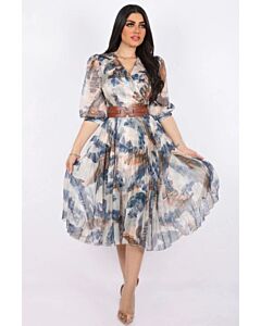 Autumn Breeze Midi Dress