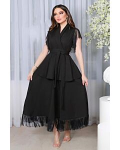 Midnight Fringe Elegance Dress