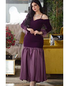 Velvet Plum Elegance Dress