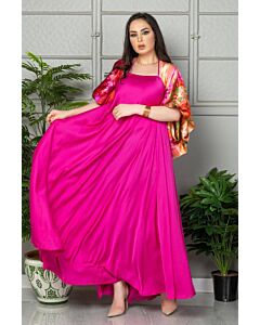 Vibrant Fuchsia Flow Gown