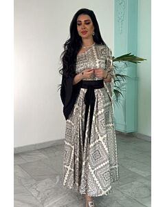 Elegant Mosaic Maxi Dress