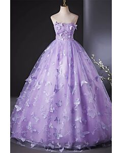 Enchanted Bloom – Lavender Princess Gown