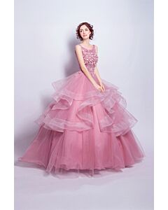 Bloom Symphony – Elegant Tulle Couture Gown