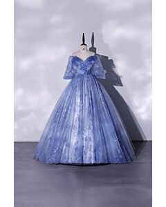 Starlit Serenade – Shimmering Off-Shoulder Dress