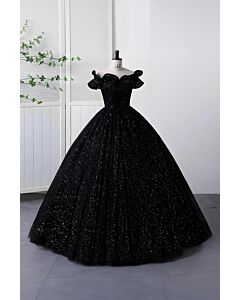 Eternal Night – Off-Shoulder Couture Dress