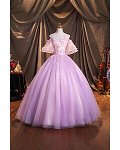 Moonlight Blossom – Lavender Tulle Gown