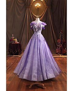 Violet Whisper – Sparkling Princess Dress
