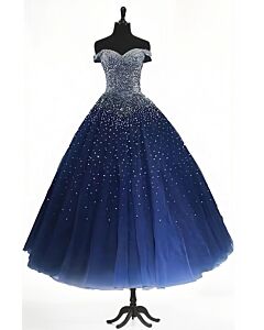 Blue Cosmos – Shimmering Evening Gown