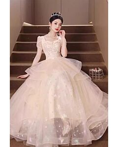 Golden Starlight – Champagne Princess Gown