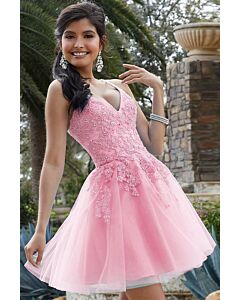 Petal Dream – Pink Embroidered Dress