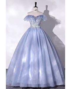 Moonlight Waltz – Mist Blue Princess Gown