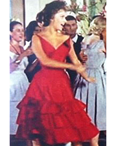 Sophia Loren Dancing Red Dress in Movie "Mambo Italiano"