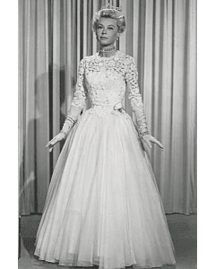 Vera Ellen White Lace Tulle Dress 'It's A Lovely Day Today' Dance in Movie 'Call Me Madam'
