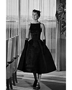 Audrey Hepburn Little Black Tea-Length 1950s Celebrity Dress Sabrina